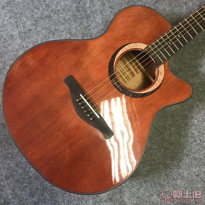 匠心獨韻 凱峰KF-402S民謠吉他，云杉桃花芯擦色復古的藝術之聲